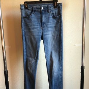 American Eagle extra high waisted stretch denim